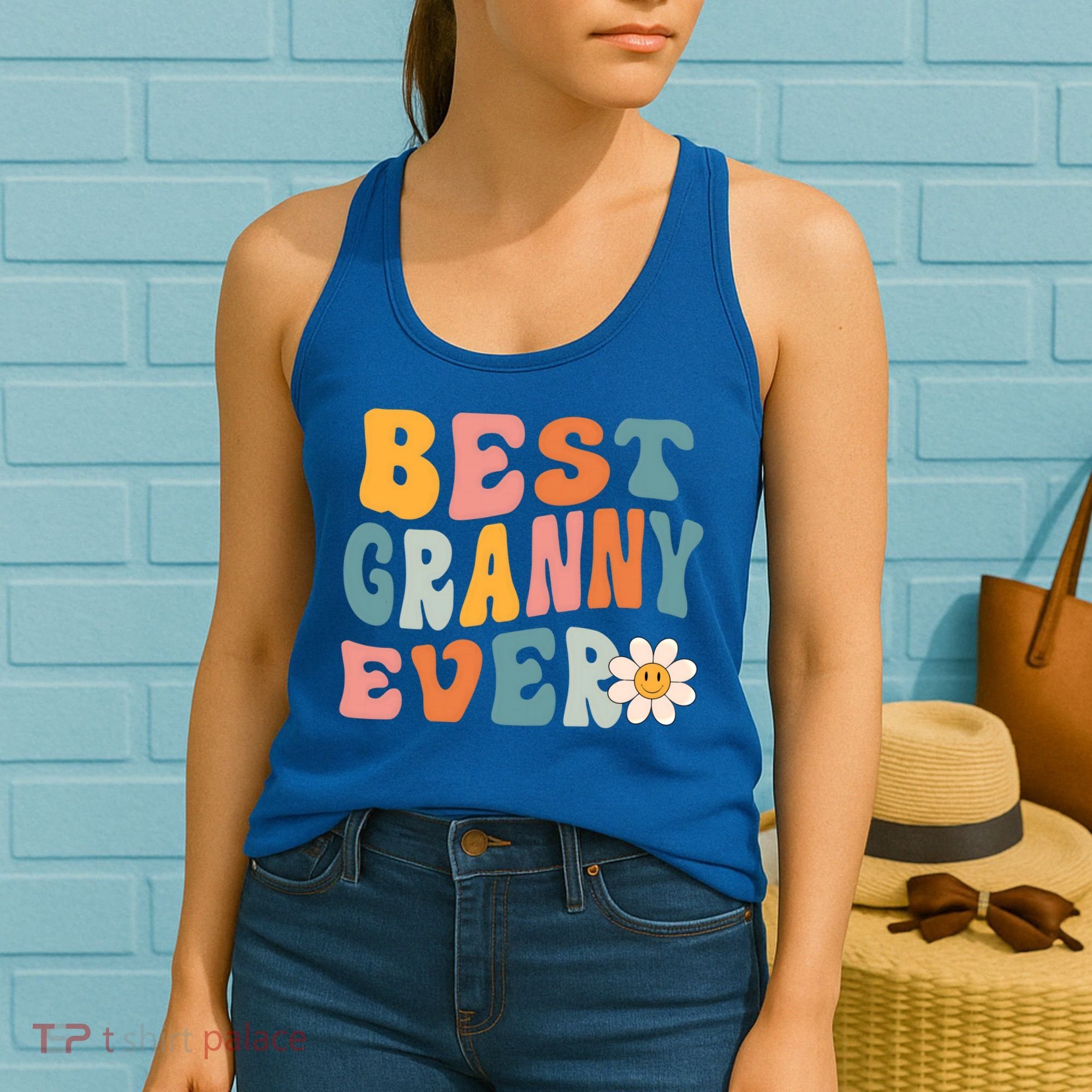 Cute Best Granny Ever Mothers Day Mom Grandma Gift Women's Tank Top