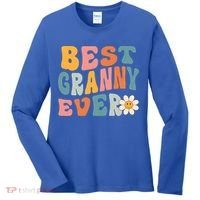 Cute Best Granny Ever Mothers Day Mom Grandma Gift Women's Long Sleeve Shirt thumb 0