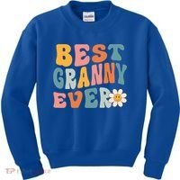 Cute Best Granny Ever Mothers Day Mom Grandma Gift Kids Sweatshirt thumb 0