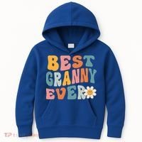 Cute Best Granny Ever Mothers Day Mom Grandma Gift Kids Hoodie thumb 0