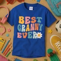 Cute Best Granny Ever Mothers Day Mom Grandma Gift Kids T-Shirt thumb 3