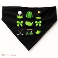 Coquette Bow Golf Tournament For Women USA-Made Doggie Bandana thumb 0
