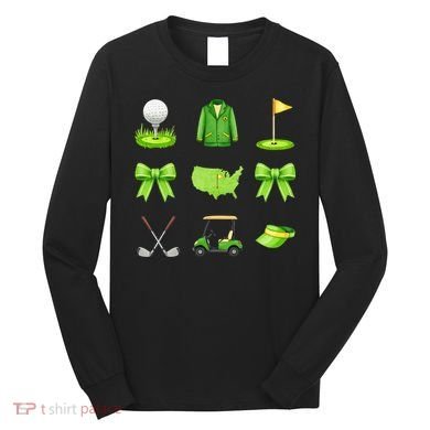 Coquette Bow Golf Tournament For Women Long Sleeve Shirt