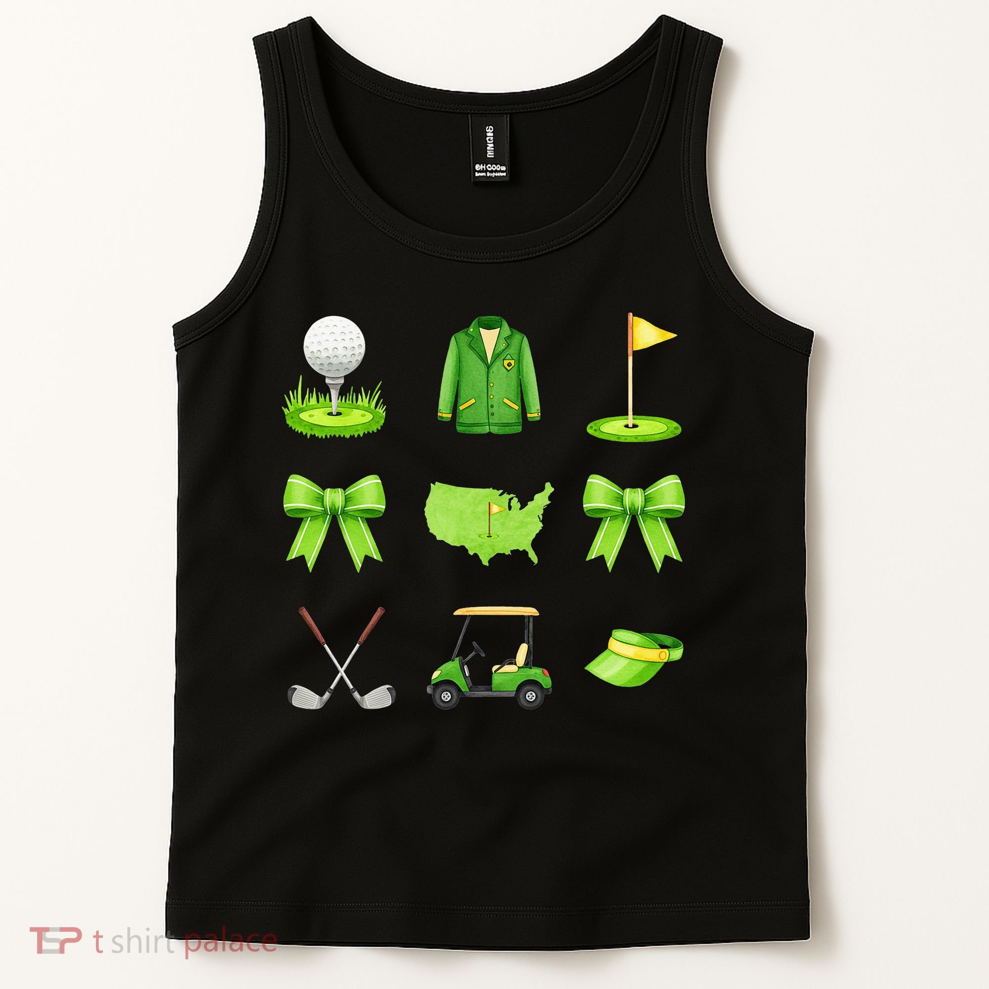 Coquette Bow Golf Tournament For Women Tank Top
