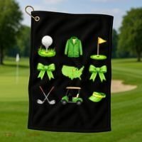 Coquette Bow Golf Tournament For Women Golf Towel thumb 1