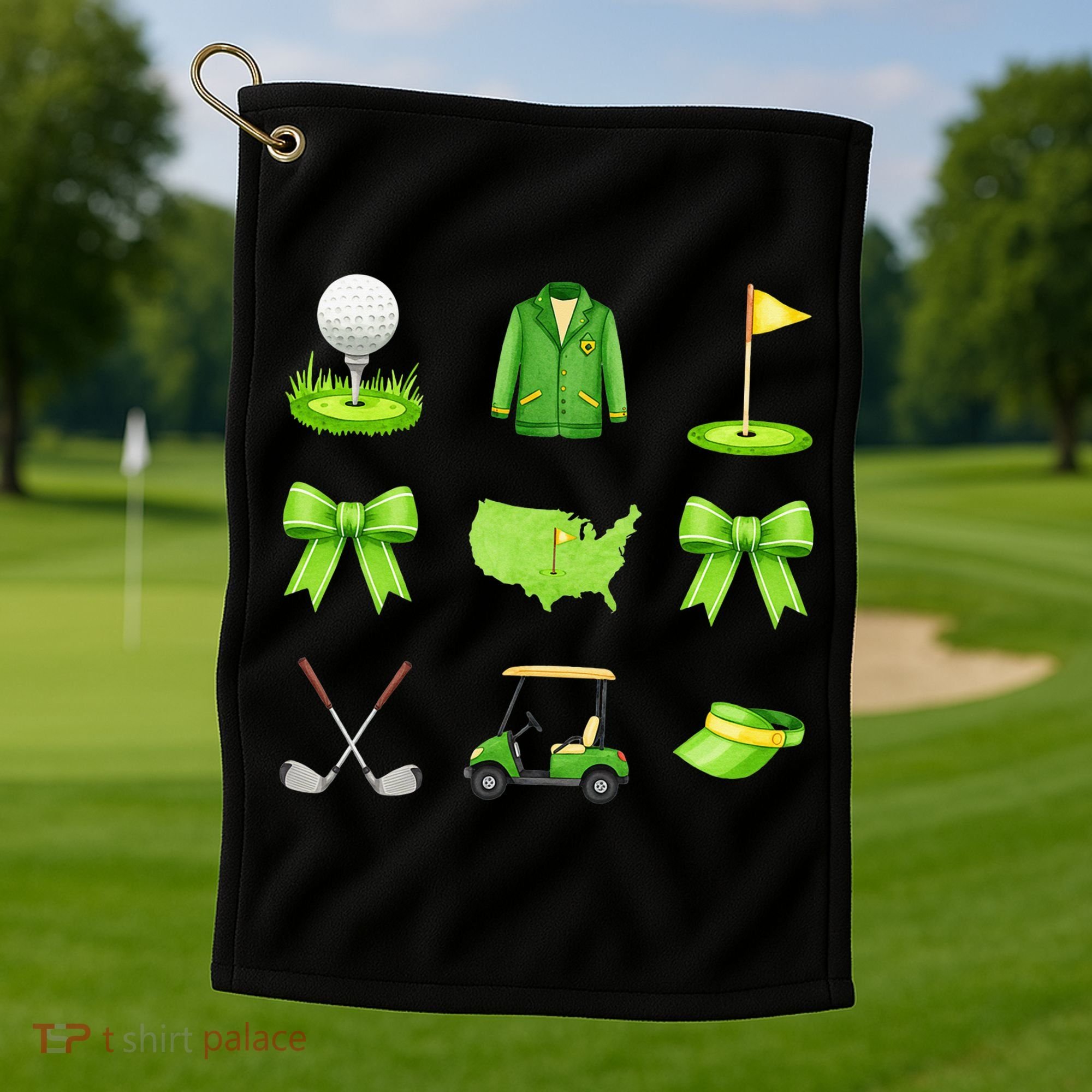 Coquette Bow Golf Tournament For Women Golf Towel