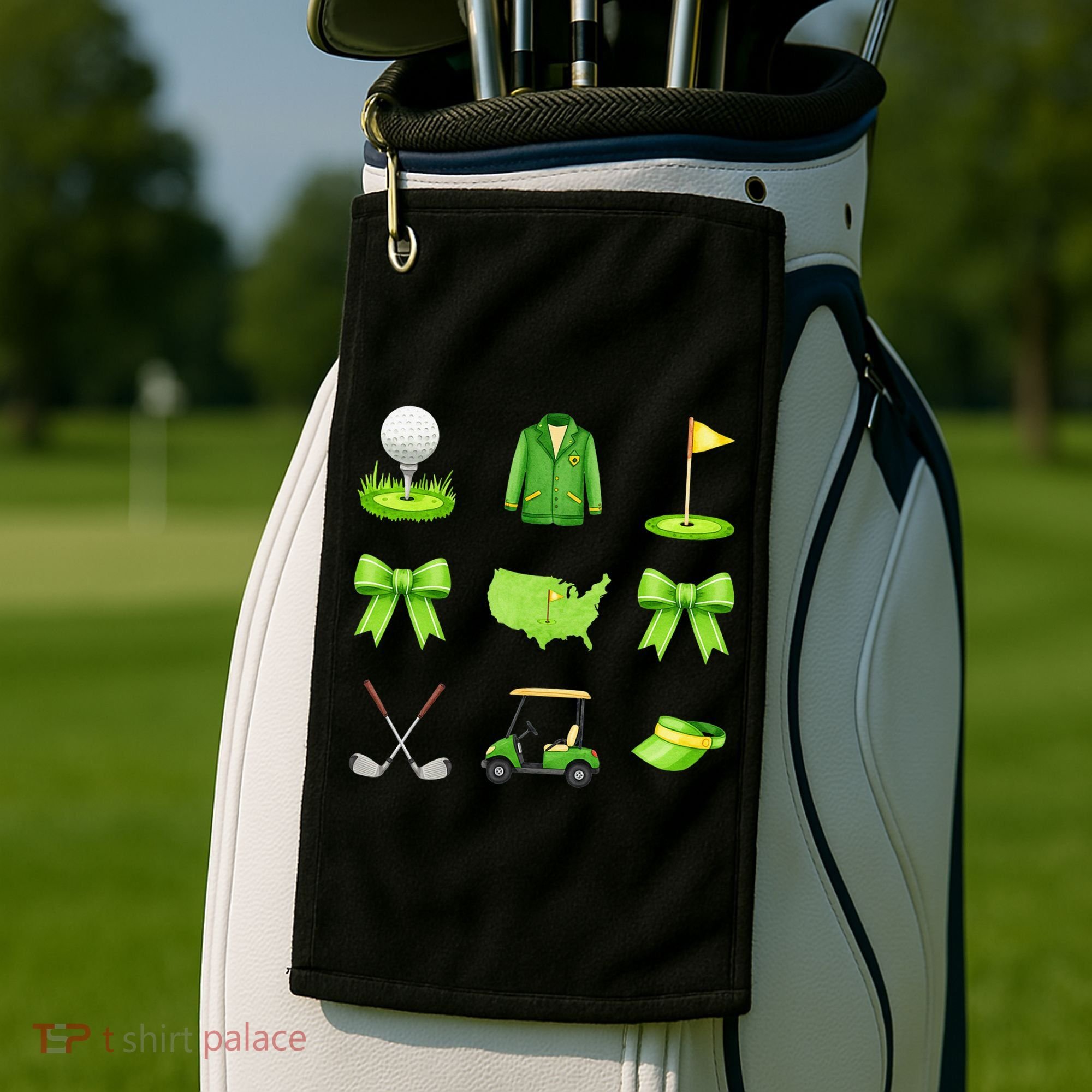 Coquette Bow Golf Tournament For Women Golf Towel