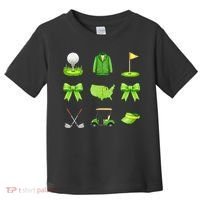 Coquette Bow Golf Tournament For Women Toddler T-Shirt thumb 0