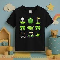 Coquette Bow Golf Tournament For Women Toddler T-Shirt thumb 3