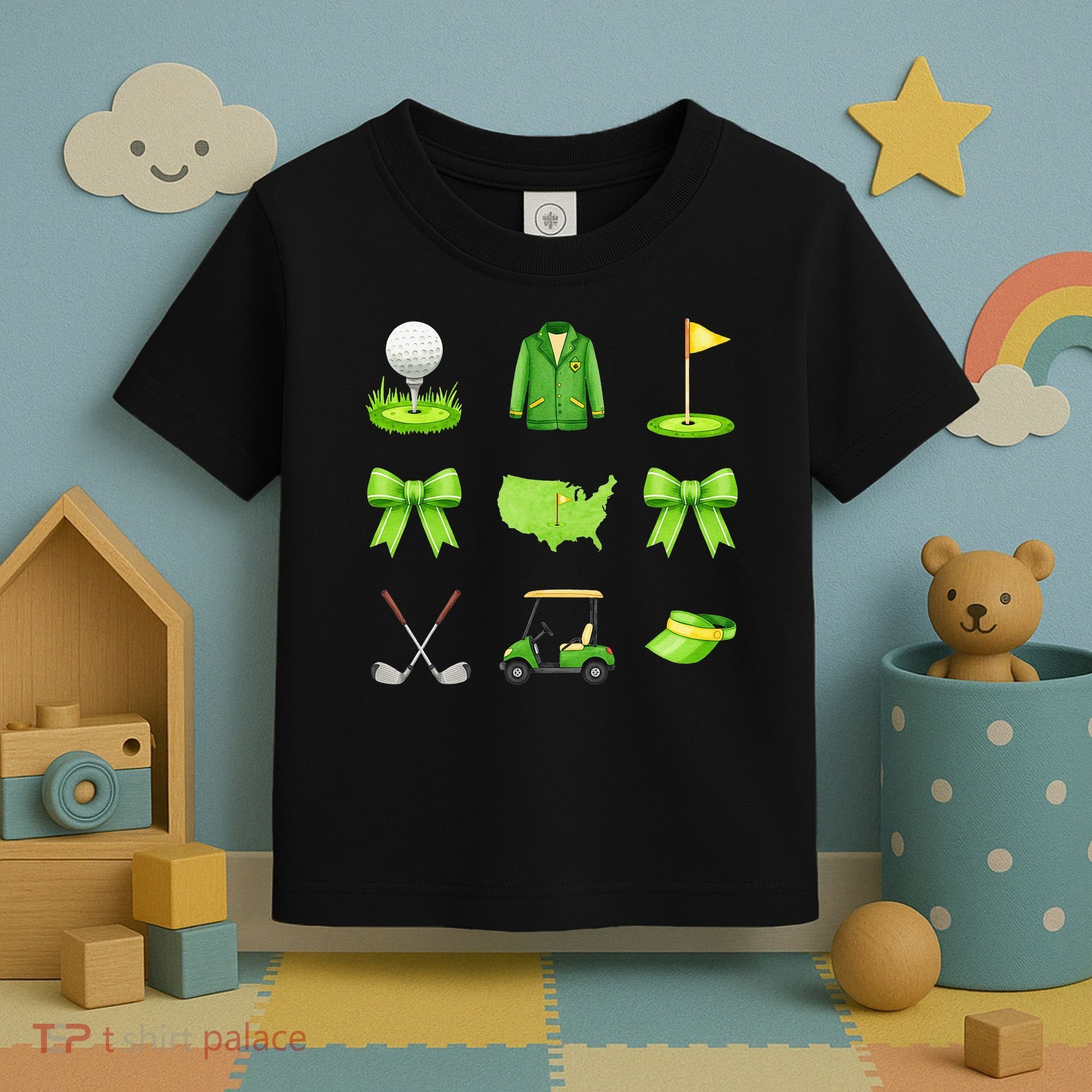 Coquette Bow Golf Tournament For Women Toddler T-Shirt