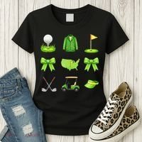 Coquette Bow Golf Tournament For Women Women's T-Shirt thumb 3