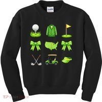 Coquette Bow Golf Tournament For Women Kids Sweatshirt thumb 0