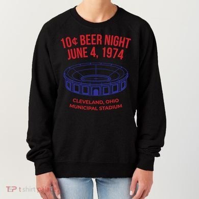 Cleveland Baseball Gift Retro 10 Cent Beer Night Gift Women's Sweatshirt