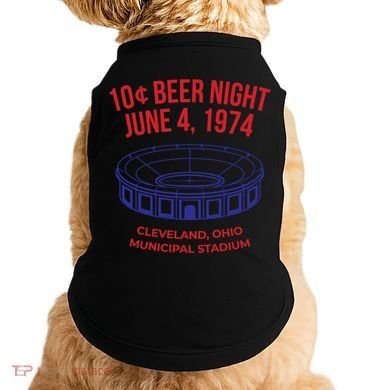 Cleveland Baseball Gift Retro 10 Cent Beer Night Gift Doggie Tank