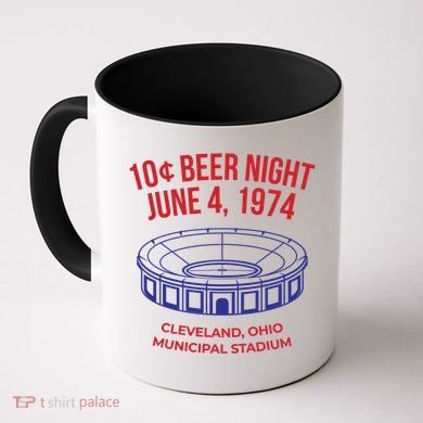 Cleveland Baseball Gift Retro 10 Cent Beer Night Gift Coffee Mug