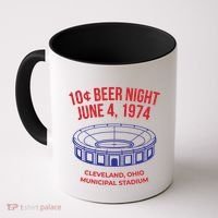 Cleveland Baseball Gift Retro 10 Cent Beer Night Gift Coffee Mug thumb 0