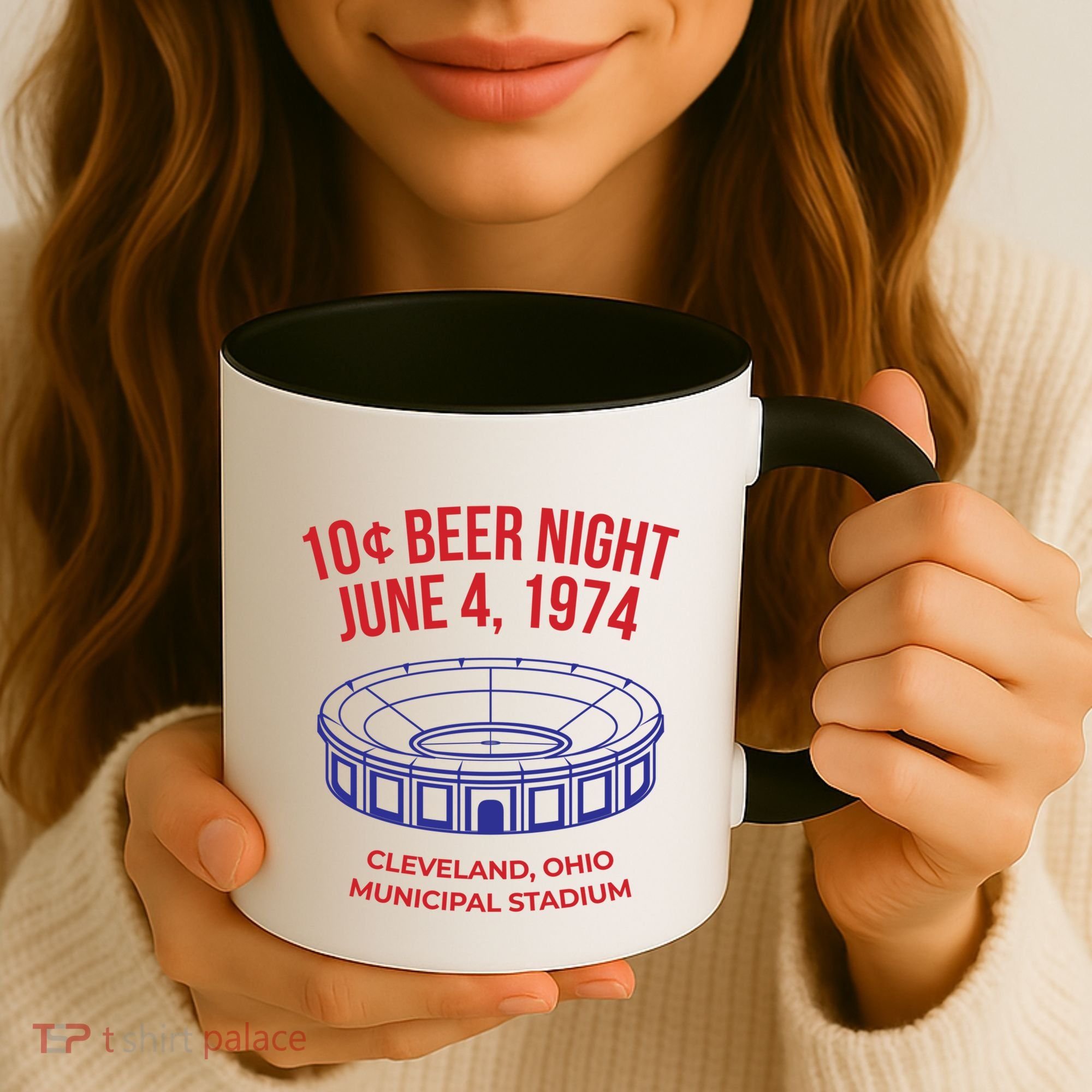 Cleveland Baseball Gift Retro 10 Cent Beer Night Gift Coffee Mug