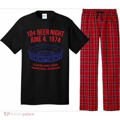 Cleveland Baseball Gift Retro 10 Cent Beer Night Gift Pajama Set