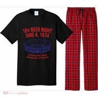 Cleveland Baseball Gift Retro 10 Cent Beer Night Gift Pajama Set thumb 0