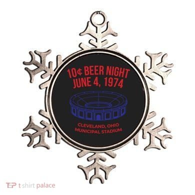 Cleveland Baseball Gift Retro 10 Cent Beer Night Gift Ornament