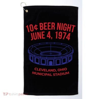 Cleveland Baseball Gift Retro 10 Cent Beer Night Gift Golf Towel