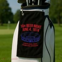 Cleveland Baseball Gift Retro 10 Cent Beer Night Gift Golf Towel thumb 2