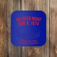Cleveland Baseball Gift Retro 10 Cent Beer Night Gift Coaster thumb 0