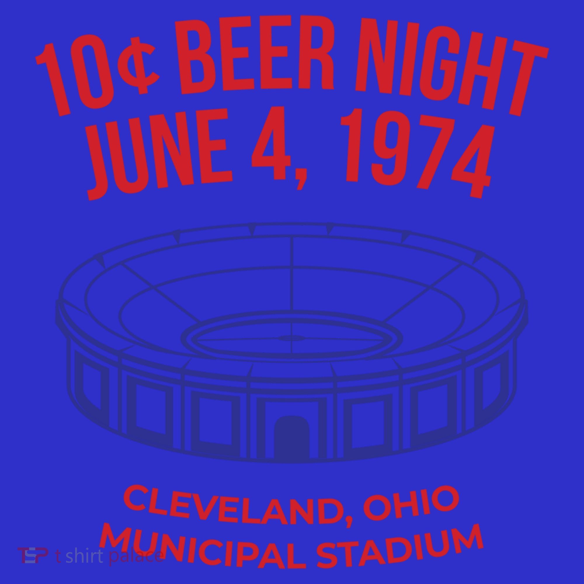 Cleveland Baseball Gift Retro 10 Cent Beer Night Gift Coaster
