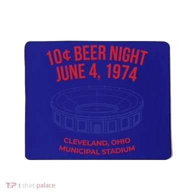 Cleveland Baseball Gift Retro 10 Cent Beer Night Gift Mousepad