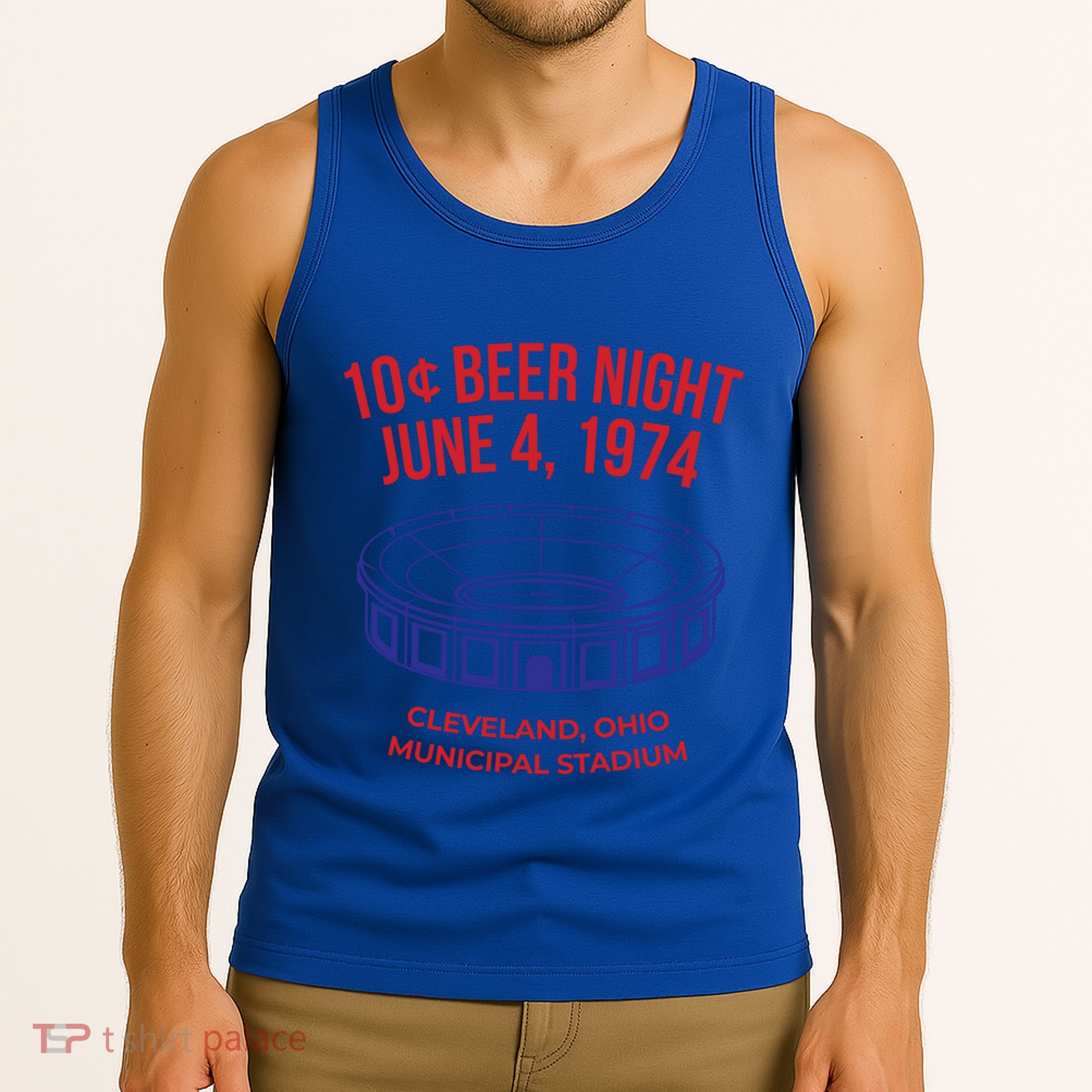 Cleveland Baseball Gift Retro 10 Cent Beer Night Gift Tank Top