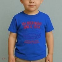 Cleveland Baseball Gift Retro 10 Cent Beer Night Gift Toddler T-Shirt thumb 2