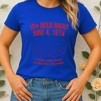 Cleveland Baseball Gift Retro 10 Cent Beer Night Gift Women's T-Shirt thumb 2
