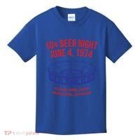 Cleveland Baseball Gift Retro 10 Cent Beer Night Gift Kids T-Shirt thumb 0