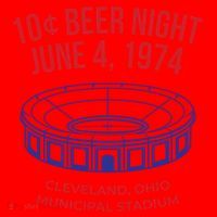 Cleveland Baseball Gift Retro 10 Cent Beer Night Gift Santa Hat thumb 1