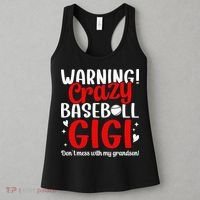 Crazy Baseball Gigi Grandma Gigi Of A Baseball Player Gigi Women's Tank Top thumb 3