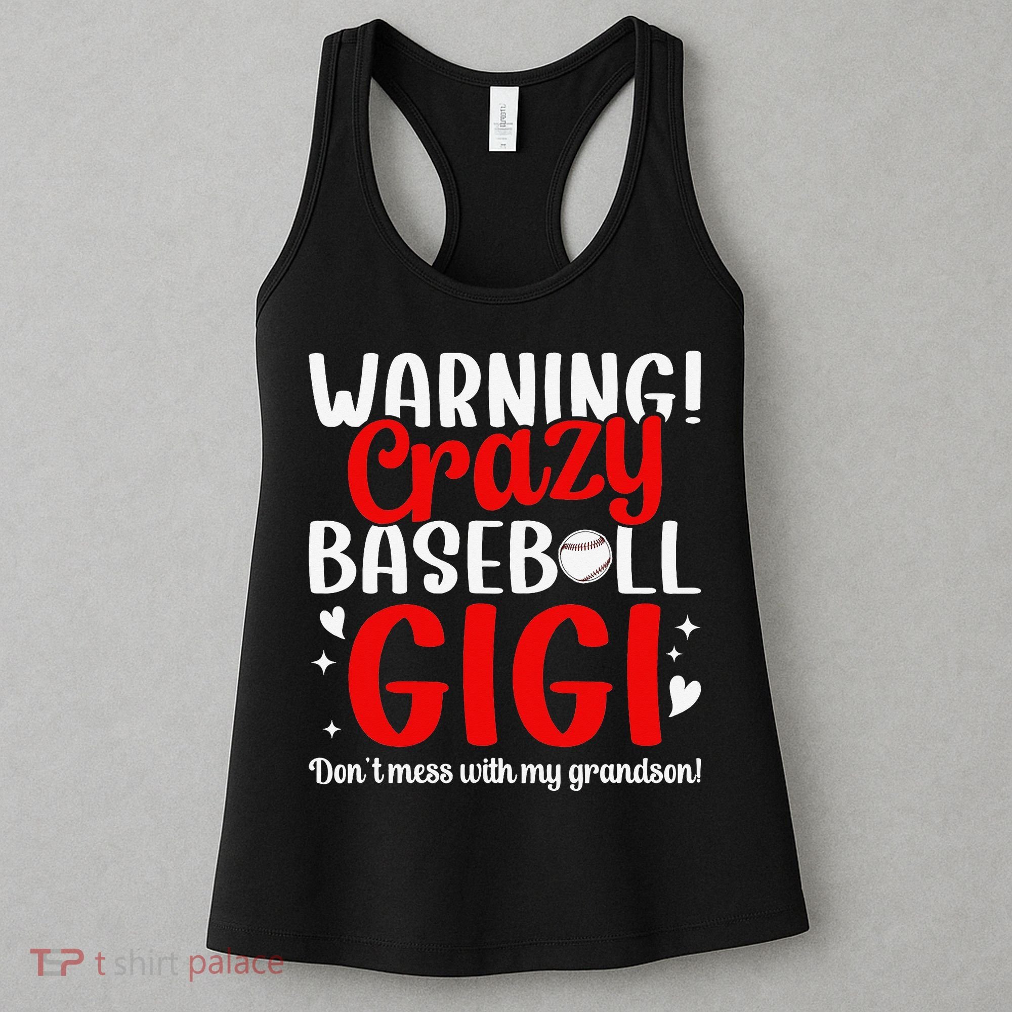 Crazy Baseball Gigi Grandma Gigi Of A Baseball Player Gigi Women's Tank Top