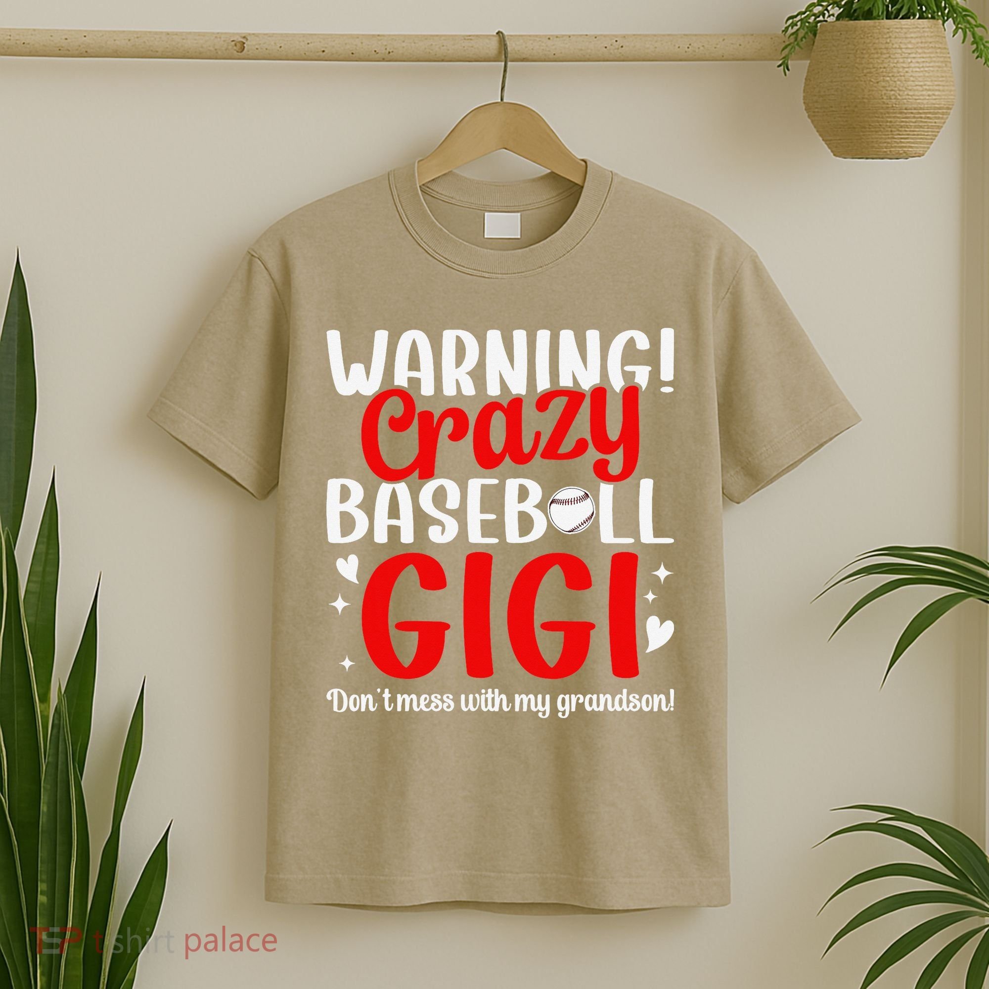 Crazy Baseball Gigi Grandma Gigi Of A Baseball Player Gigi T-Shirt