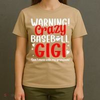 Crazy Baseball Gigi Grandma Gigi Of A Baseball Player Gigi T-Shirt thumb 4