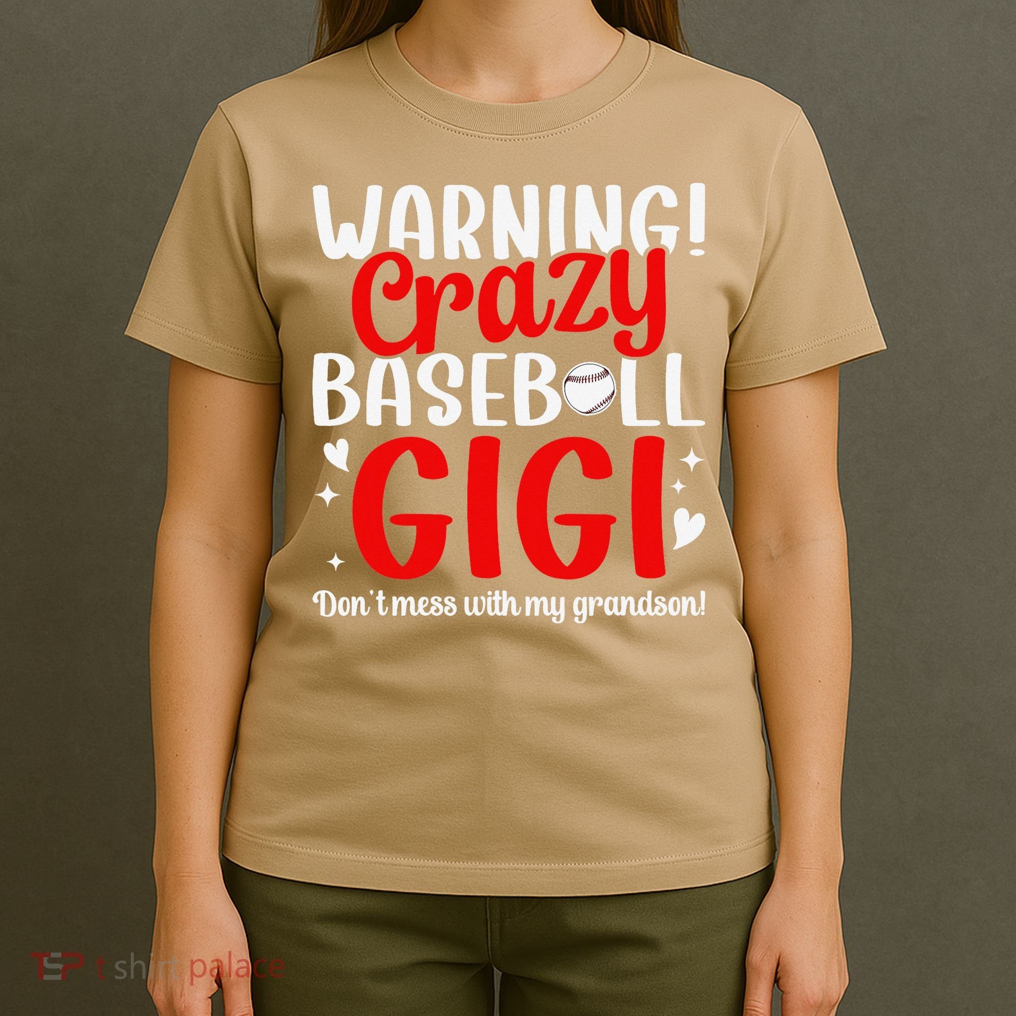 Crazy Baseball Gigi Grandma Gigi Of A Baseball Player Gigi T-Shirt