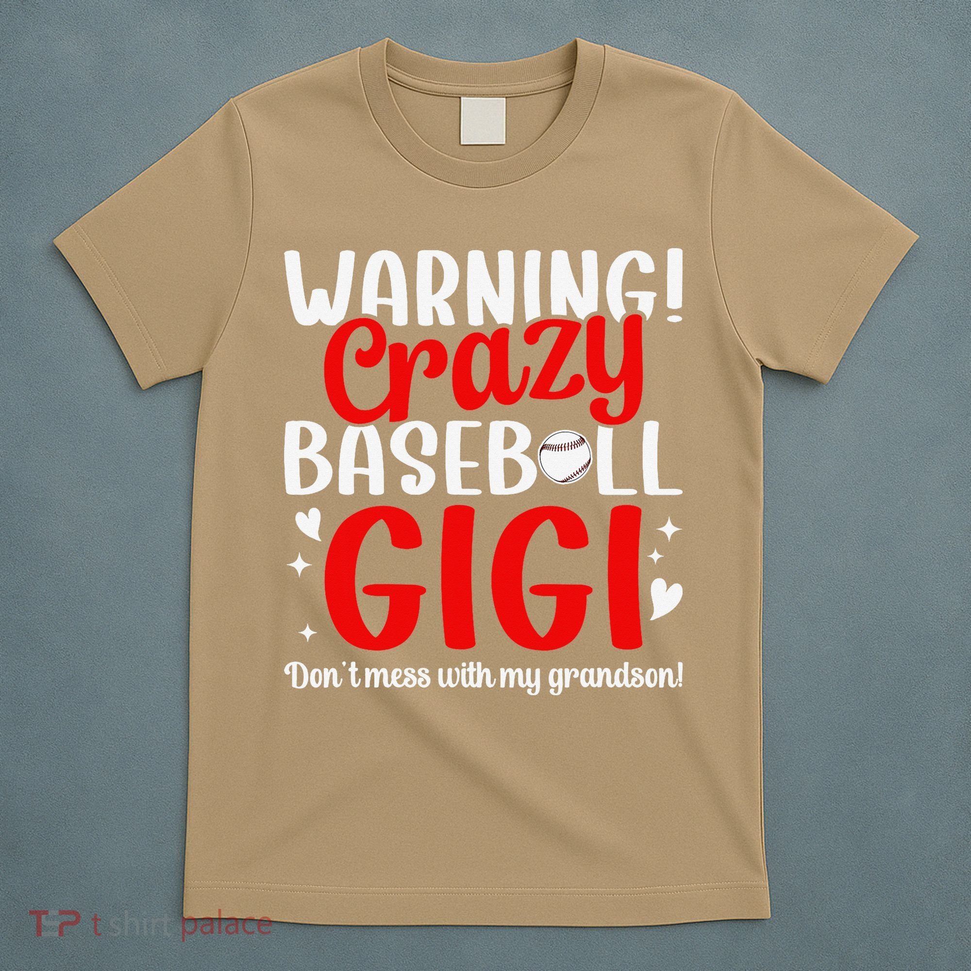 Crazy Baseball Gigi Grandma Gigi Of A Baseball Player Gigi T-Shirt