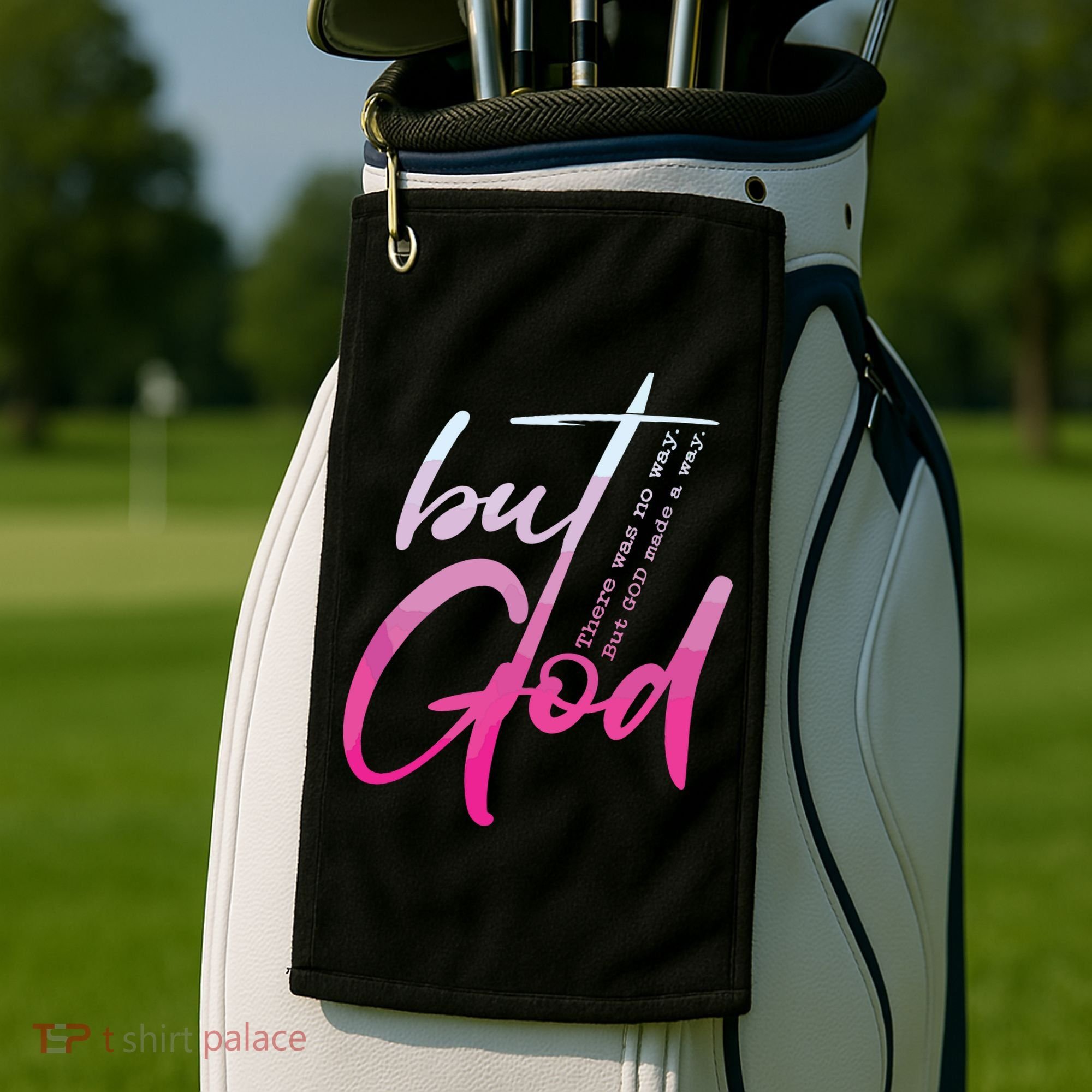 Christian But God Inspirational Gift John Golf Towel