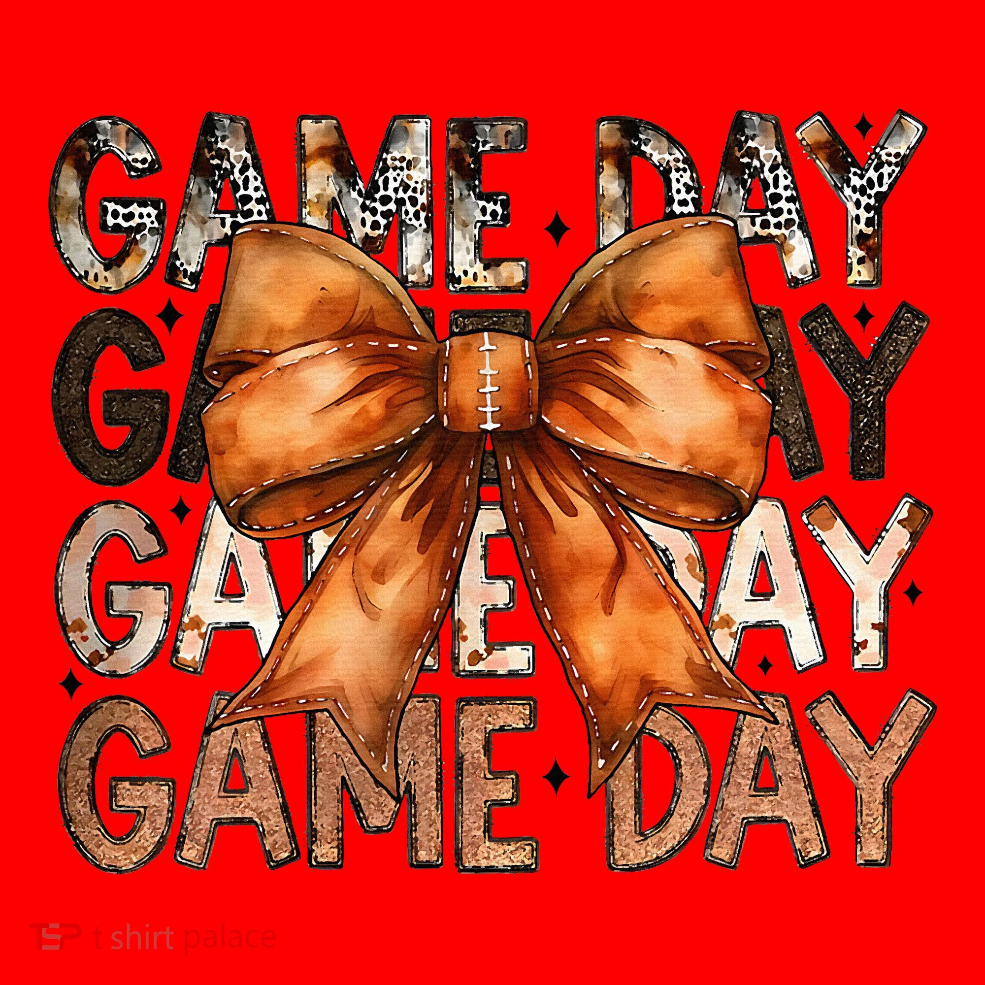 Coquette Bow Game Day American Football Autumn Thanksgiving Santa Hat