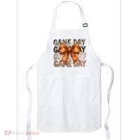 Coquette Bow Game Day American Football Autumn Thanksgiving Apron thumb 0
