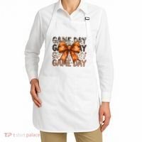 Coquette Bow Game Day American Football Autumn Thanksgiving Apron thumb 2