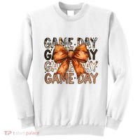 Coquette Bow Game Day American Football Autumn Thanksgiving Sweatshirt thumb 0