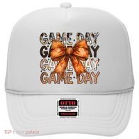 Coquette Bow Game Day American Football Autumn Thanksgiving Hat thumb 0