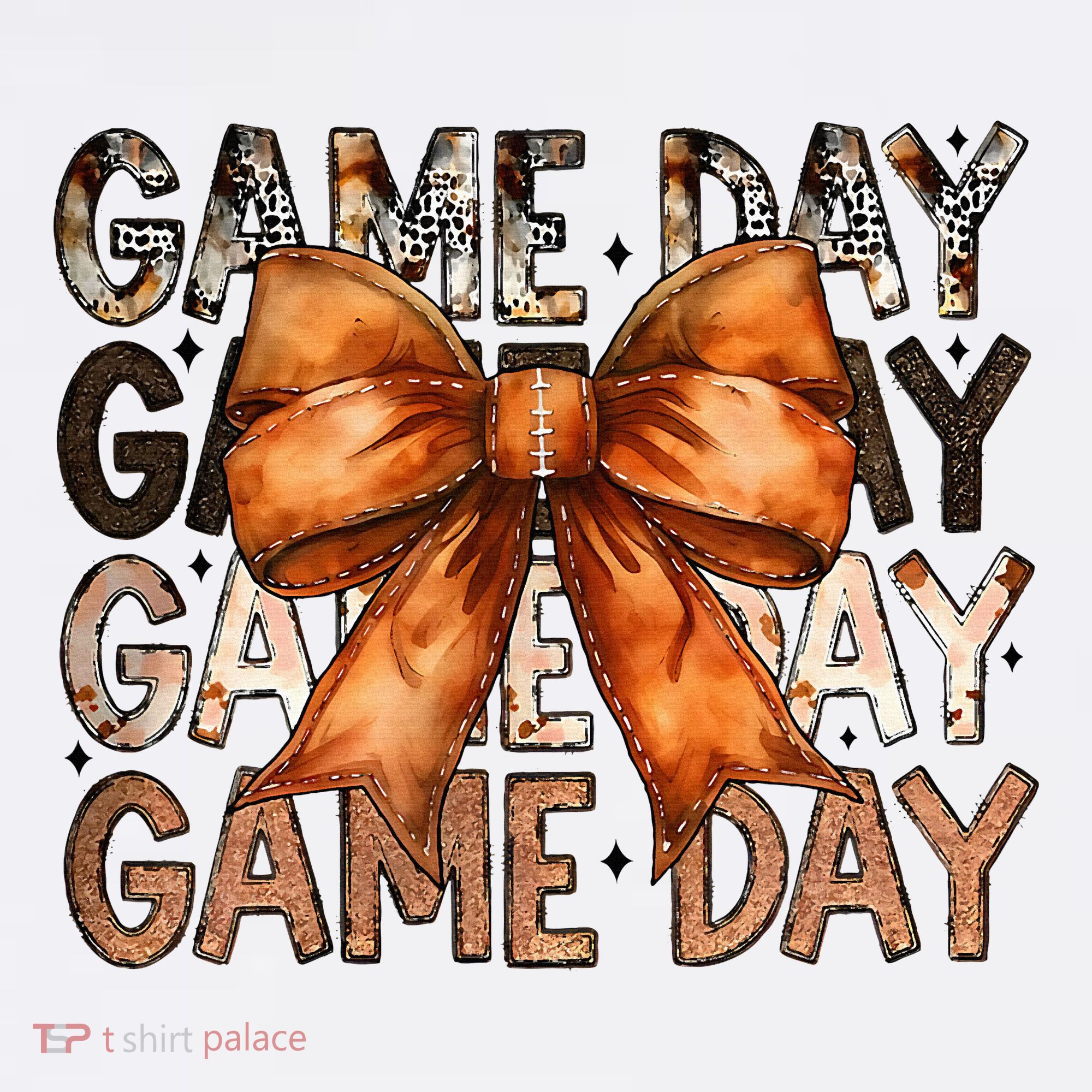 Coquette Bow Game Day American Football Autumn Thanksgiving Tank Top