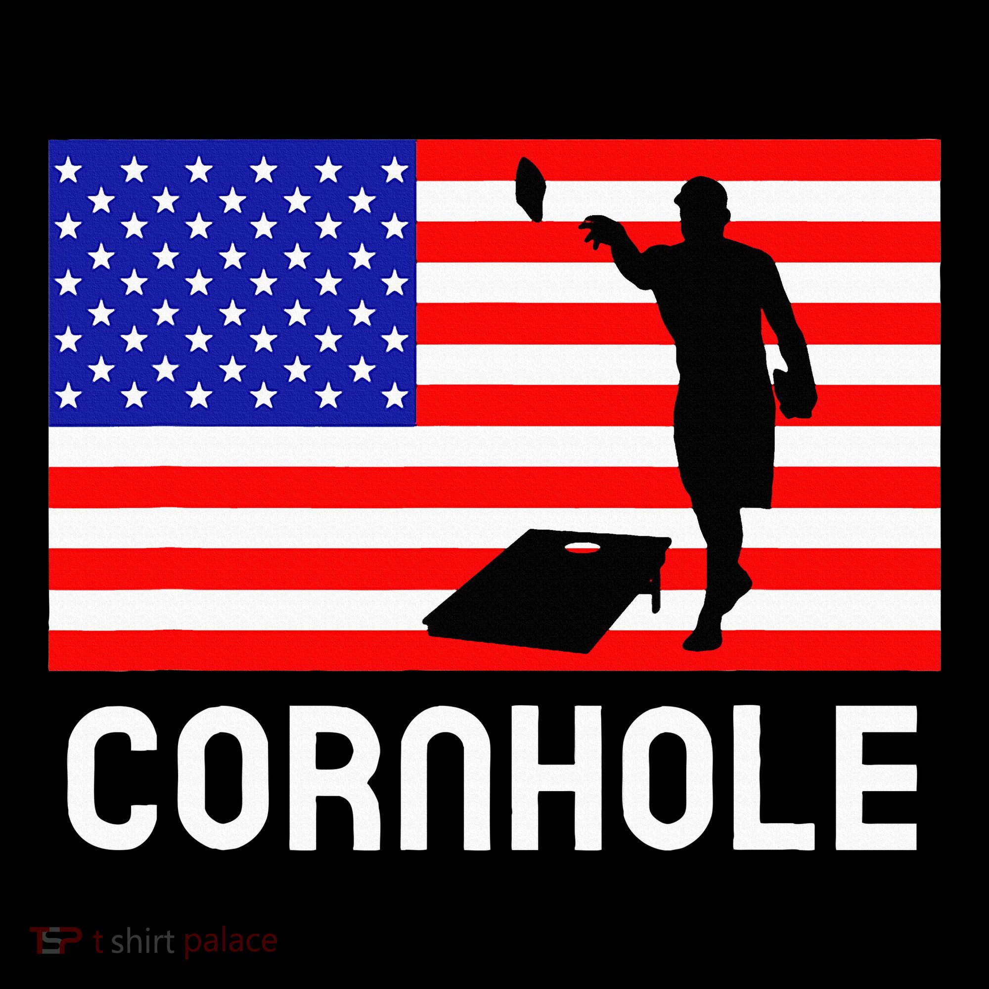 Cornhole Board Game Women American Flag Corn Hole Player Sweatshirt