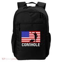 Cornhole Board Game Women American Flag Corn Hole Player Backpack thumb 0