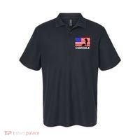 Cornhole Board Game Women American Flag Corn Hole Player Polo thumb 0